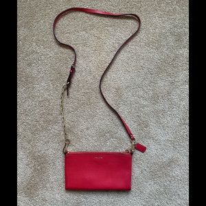 Red coach crossbody